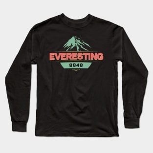 Everesting to 8848 meters Long Sleeve T-Shirt